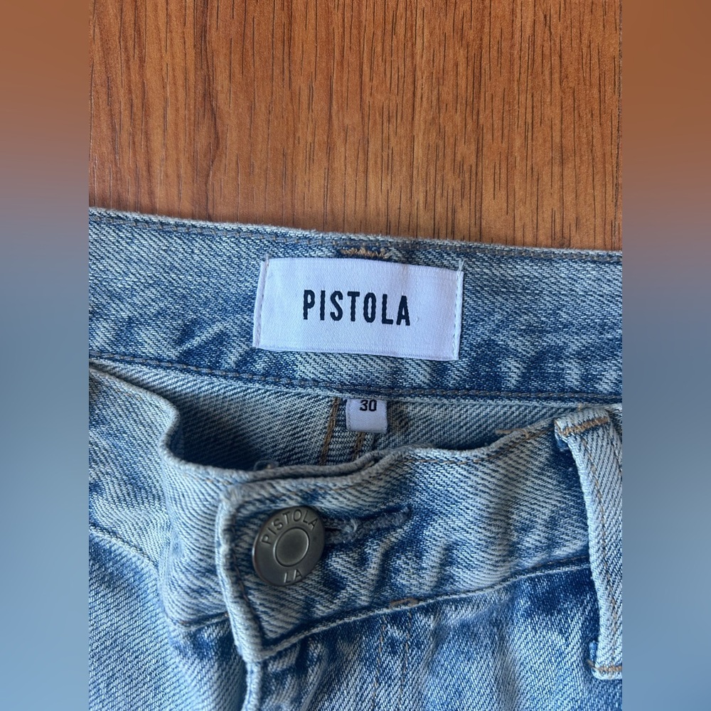 Pistola Denim Nova High Rise Cut Off Shorts Size 30 Inseam 11.5" Boho